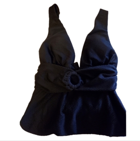 Chelsea28 Black Halter One-Piece Swimsuit Size S – Chic Bathing Suit NWOT - Picture 6 of 15